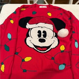 NWOT Disney Parks Mickey Christmas Sweater